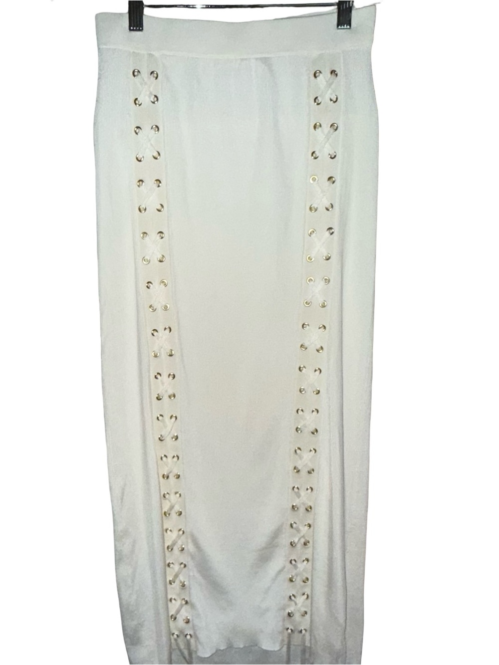 ZIMMERMANN
Lace-up ribbed-knit midi skirt - Picture 4 of 11